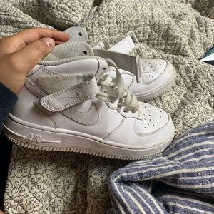 White Nike Air Force 1s